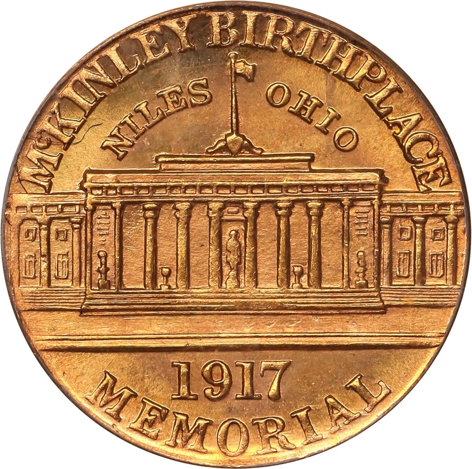 U.S. 1917  McKINLEY  1 DOLLAR GOLD COIN,CHOICE UNCIRCULATED, PCGS CERTIFIED MS62 - Image 2 of 4