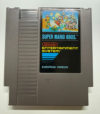 Super Mario Bros. European Version NES Original PAL getestet + Schutzhülle