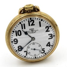 1937 Ball Railroad Grade 16s 21j Grade 999P Model #1 Mens Pocket Watch #WB4109-3