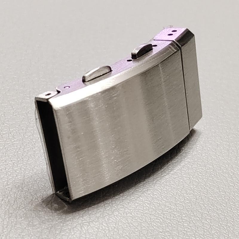 18mm 316L Stainless Steel Watch Clasp Adjustable Folding Buckle Metal