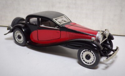RIO Bugatti T50 1:43 5000cc Modello Scale Model Car Black Red