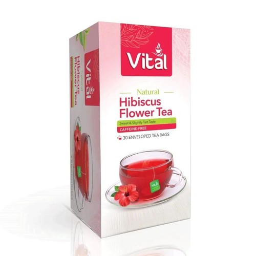 Vital Hibiscus Flower Tea Bags - 25 Tea Bags 45g