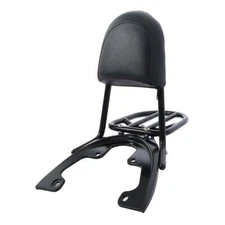 Black Sissy Bar Backrest w/ Baseplate Fit For Harley V-Rod Night Rod 2007-2011