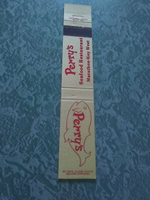 Vintage Matchbook Cover Z7 Collectible Ephemera Marathon key West Florida Perry