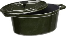 Premium Enamelled Cast Iron Dutch Oven Deep Hunter Green Brand New 5.7L Amazon