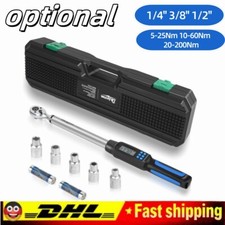 1/4" 3/8" 1/2" SCHL&Uuml;SSEL DREHMOMENTSCHL&Uuml;SSEL SET 5-25Nm 10-60Nm 20-200Nm 3-tlg.