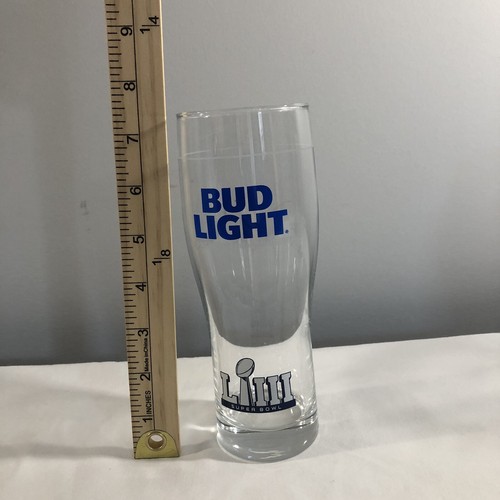 3 Bud Light Glasses Atlanta Super Bowl LIII 53 New England Patriots vs LA Rams - Picture 9 of 10