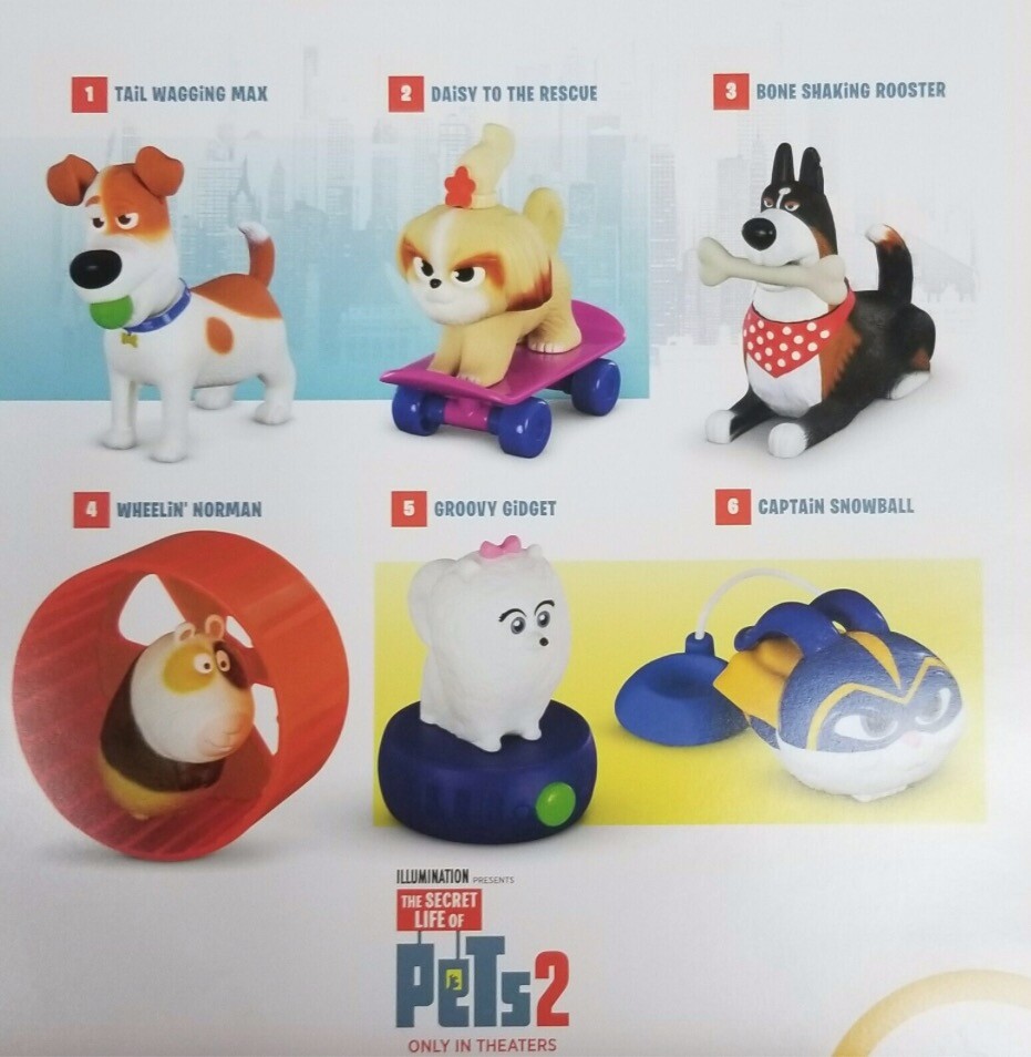 happy meal toys secret life of pets