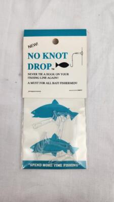 Innovative Marketing Services No Know Drop Fishing Hook Tie Pack of 5 - Vintage