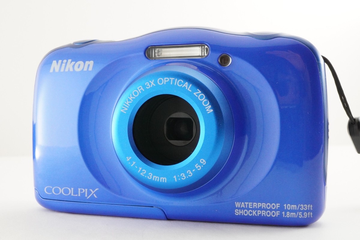 Nikon COOLPIX W100 Blue In Box With 4GB SDHC Card Digital Nikon COOLPIX W100 Blue In Box With 4GB SDHC Card Digital