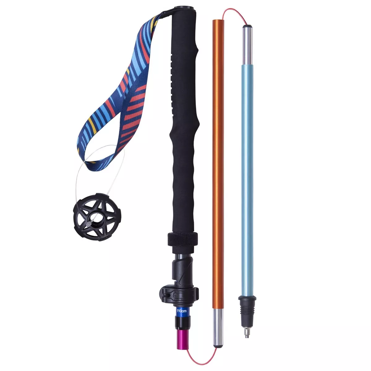 AONIJIE E4208 Rainbow Outdoor Hiking Pole Adjustable Pole Running