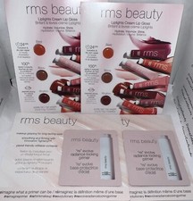 RMS Beauty Makeup 8pc Lot Radiance Primer BARE, BISOU Liplights Lip Gloss Set