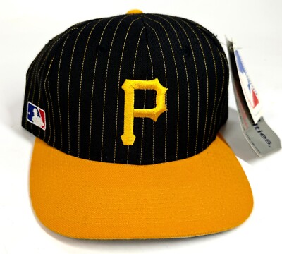帽子 Vintage 90s Pittsburgh Pirates CAP Vintage Pittsburgh Pirates Starter Hat Snapback Pinstripe