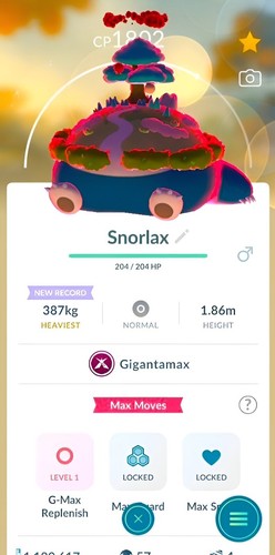 Snorlax Gigantamax | registered or unregistered | Tr-de Go✨