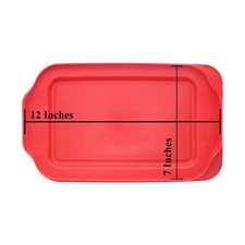 Pyrex 232-PC Red Rectangle Plastic Food Storage Replacement Lid Cover