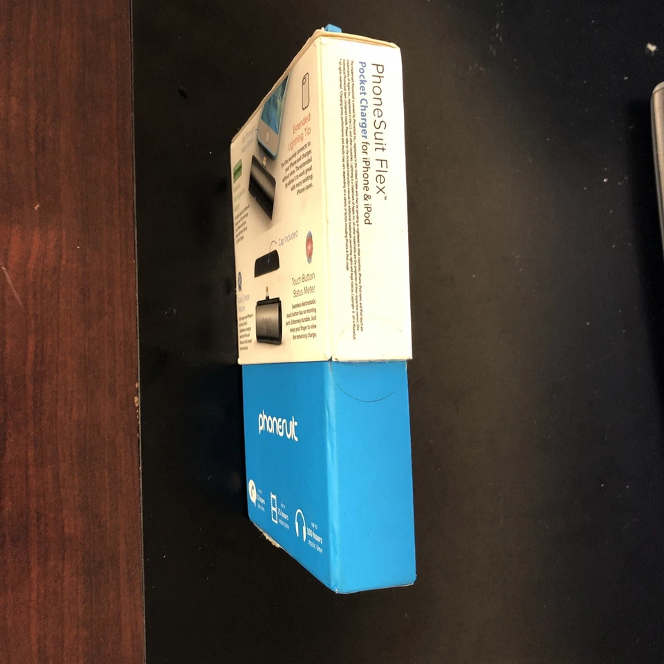 Cargador de bolsillo Phonesuit Flex XT para dispositivos iOS iPhone azul Foto 3 de 4