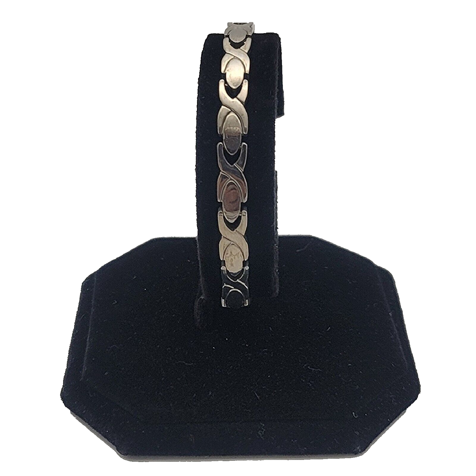 Sterling Silver X and O Bracelet 7.75 inches x 3.6 mm wide eBay