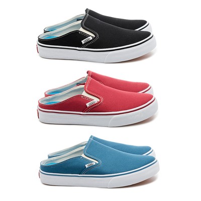 red van slip ons