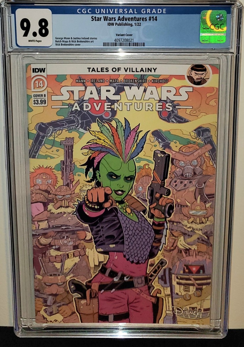 STAR WARS ADVENTURES #14 CGC 9.8 SCARCE BROKENSHIRE DEVA