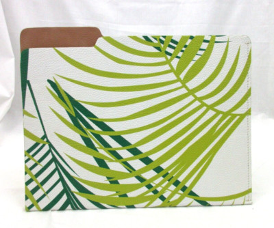 File Folder Leather Tropical Palm Print by Graphic Image Made in America NEW