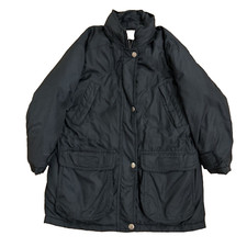Eddie Bauer Parka Goose Down Padded Hooded Coat Jacket Green S/p Petite 8/10
