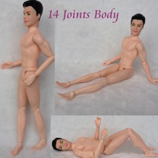 1pc 30cm 14 Jointed Doll 12" Male MAN Naked Body Boyfriend Prince Nude Doll DIY