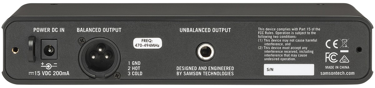 Samson Airline 88 Headset Wireless UHF Microphone Fitness System