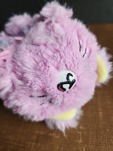 Pikmi Pops Pikmi Flips 2017 Cotton Candy 4" Pink Cat Reversible Plush Moose - Picture 5 of 9