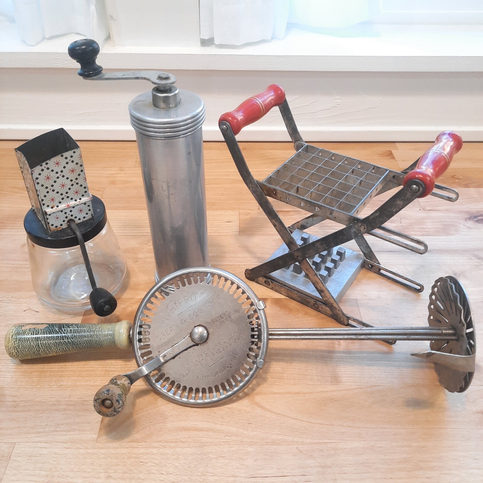 Antique Kitchen Appliances Whippit-French Fry Press-Nut Grin
