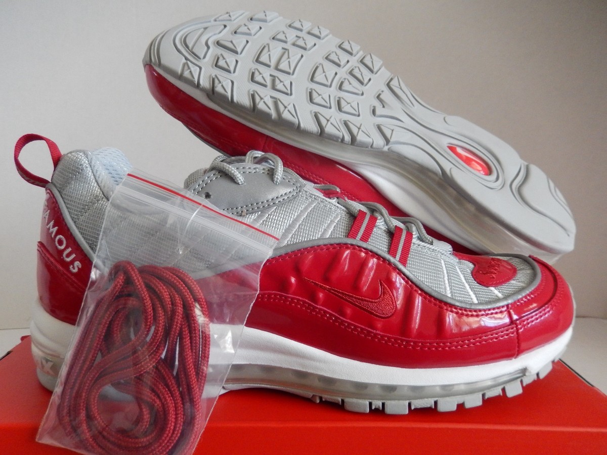Supreme × Nike Air Max 98 \"Varsity Red\" SUPREME X AIR MAX 98 VARSITY RED UNBOXING AND REVIEW - YouTube