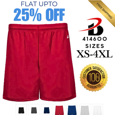 Badger 414600 Mens Loose-Fit Athletic B-Core Pocketed Comfortable 5-Inch Short