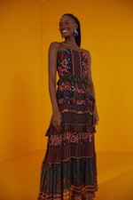 Farm Rio Tiered Printed Voile Maxi Dress (Brand New, Size L)