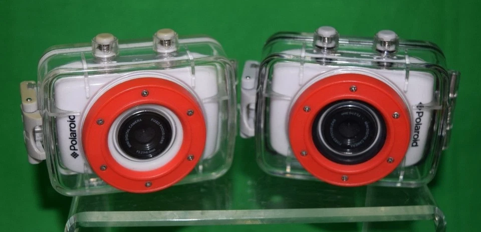 MINI CAMERA/CAMCORDERS-COMPACT POLAROID XS7-WATERPROOF KITS-NOT WORKING - Image 2 of 4