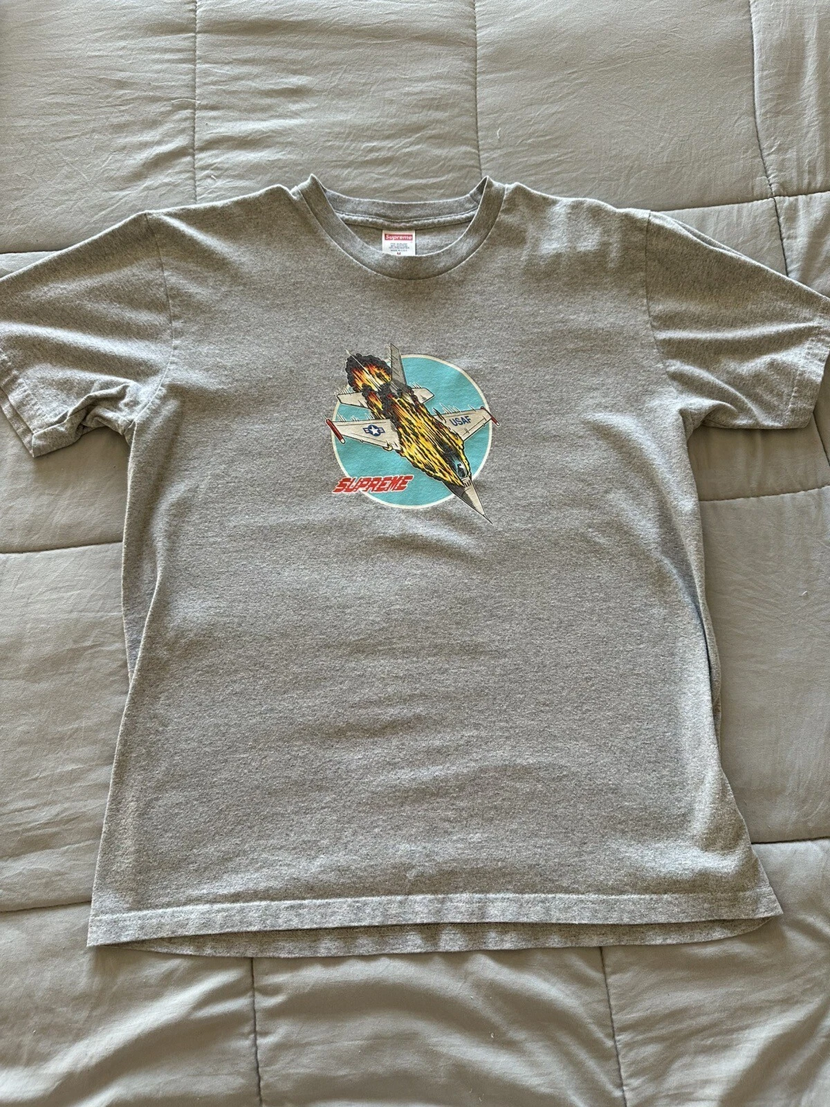 Tee shirt Supreme Jet gris bruyère taille M occasion