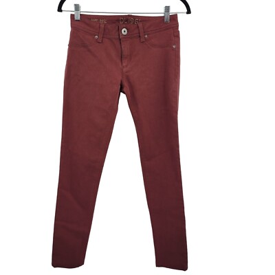 DL1961 Emma Legging Colored Jeans 26 Garnet 4 Way Stretch Low Rise Skinny