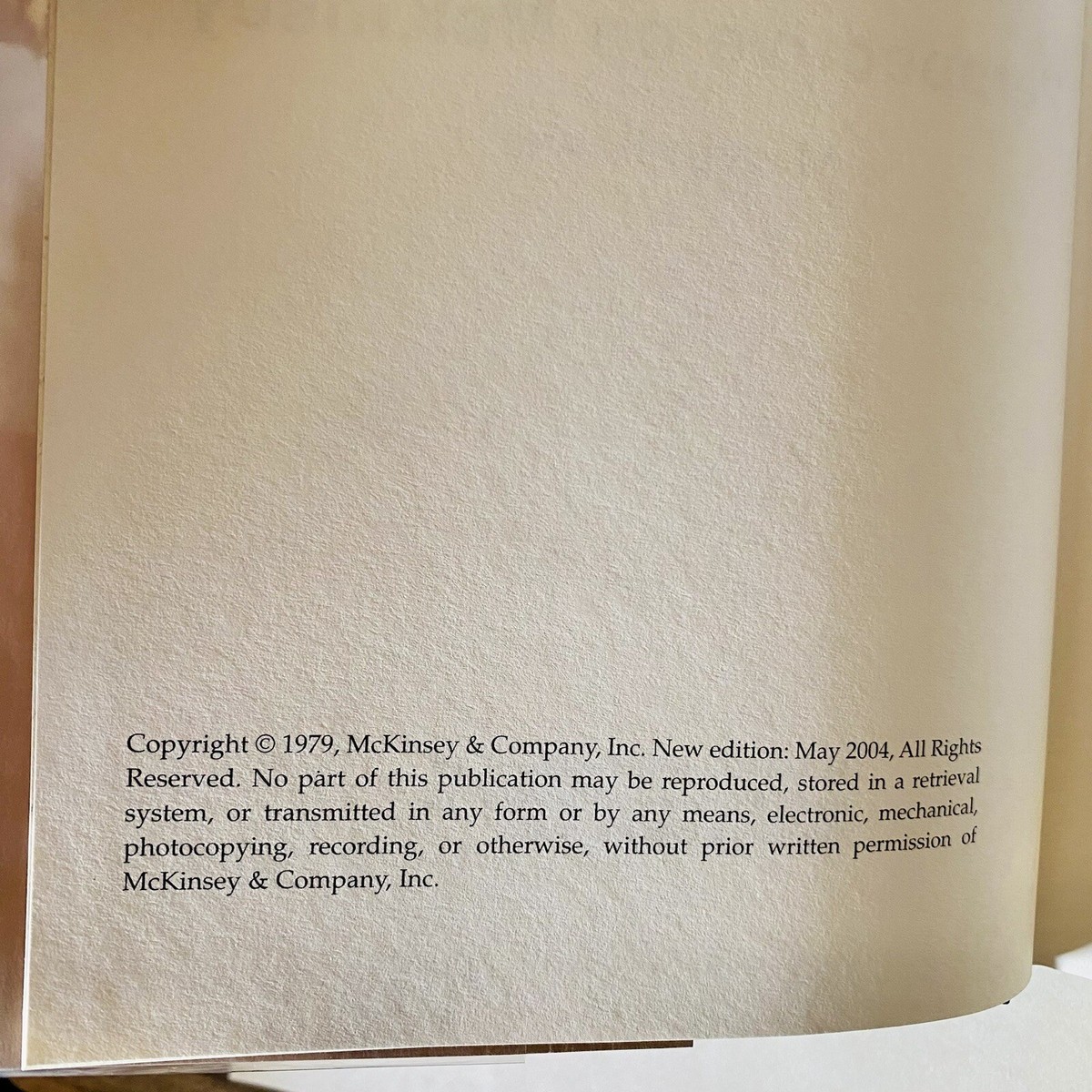 Perspective on McKinsey Marvin Bower 2004 HC/DJ 