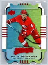 2015  U D MVP #54 Justin Abdelkader Detroit Red Wings DC Colours and Contours