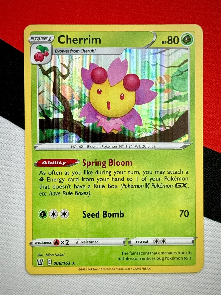 Cherrim Holo Rare 008/163 Battle Styles Pokmon PACK FRESH Cherrim Holo Rare 008/163 Battle Styles Pokmon PACK FRESH