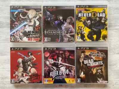 SONY PS3 6-piece set! No More Heroes, Killer Is Dead, NeverDead etc From Japan