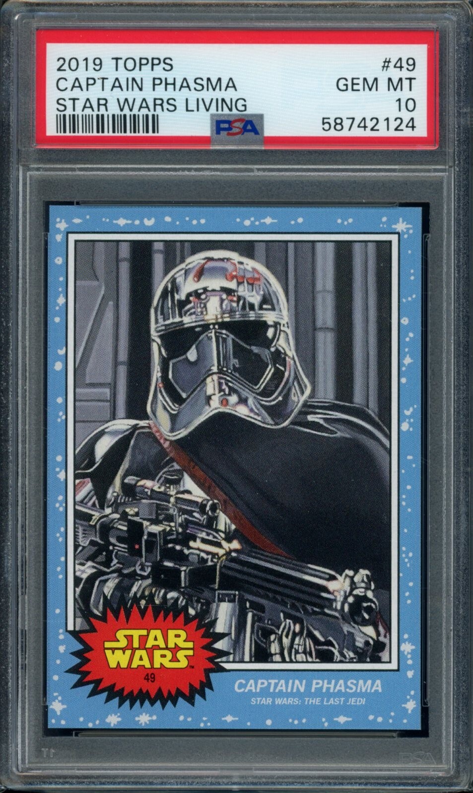 2019 Topps Star Wars Living Set #49 Captain Phasma PSA 10 Gem Mint Card 58742124