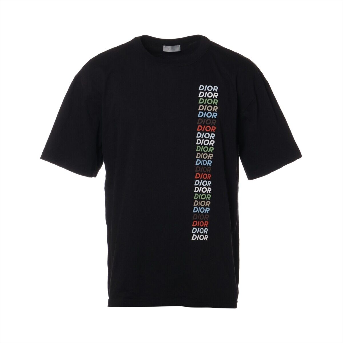 Dior 24 years Cotton T-shirt L Men's Black multicolor logo Dior 24 years Cotton T-shirt L Men's Black multicolor logo