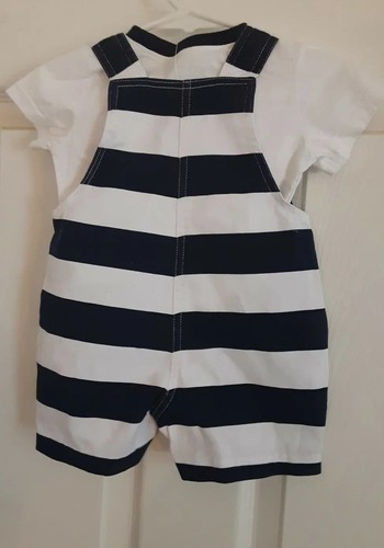 THE CHILDREN'S PLACE Infant Boy's Striped Shorts Outfit - Size 3-6 Mos. - Picture 2 of 4