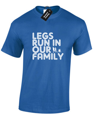LEGS RUN IN OUR FAMILY HERREN T-SHIRT LAUFEN FITNESS GYM TRAINING OBERTEIL S - 5XL