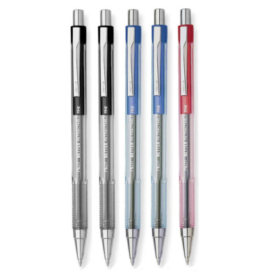 Pack of 5 Pilot Better Retractable Pen, Fine Point: 2 Black, 2 Blue, 1 Red