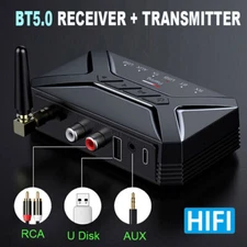 Long Range Bluetooth 5.0 Transmitter Receiver TV Home Car Stereo Audio Adapter