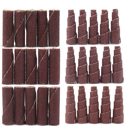 10 Stück Schleifmittel Schleifpatrone Spiralrolle Kegel Zylinder Schleifer 1/4 Zoll Schaft - Bild 5 von 8