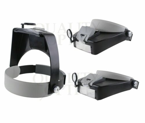 Quality Optics® USA beleuchtete verstellbare Juwelierlupe (1,5x - 8,5x) Visier - Bild 2 von 6