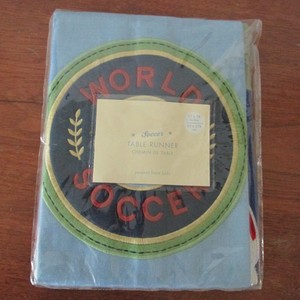 Pottery Barn Kids World Soccer Table Runner 17 X 70 Nip Ebay