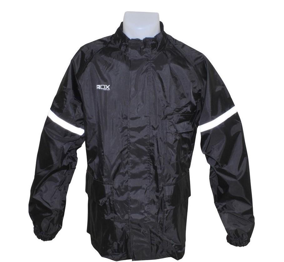 Veste de pluie adx eco noir xxl anti infiltration avec col doublé