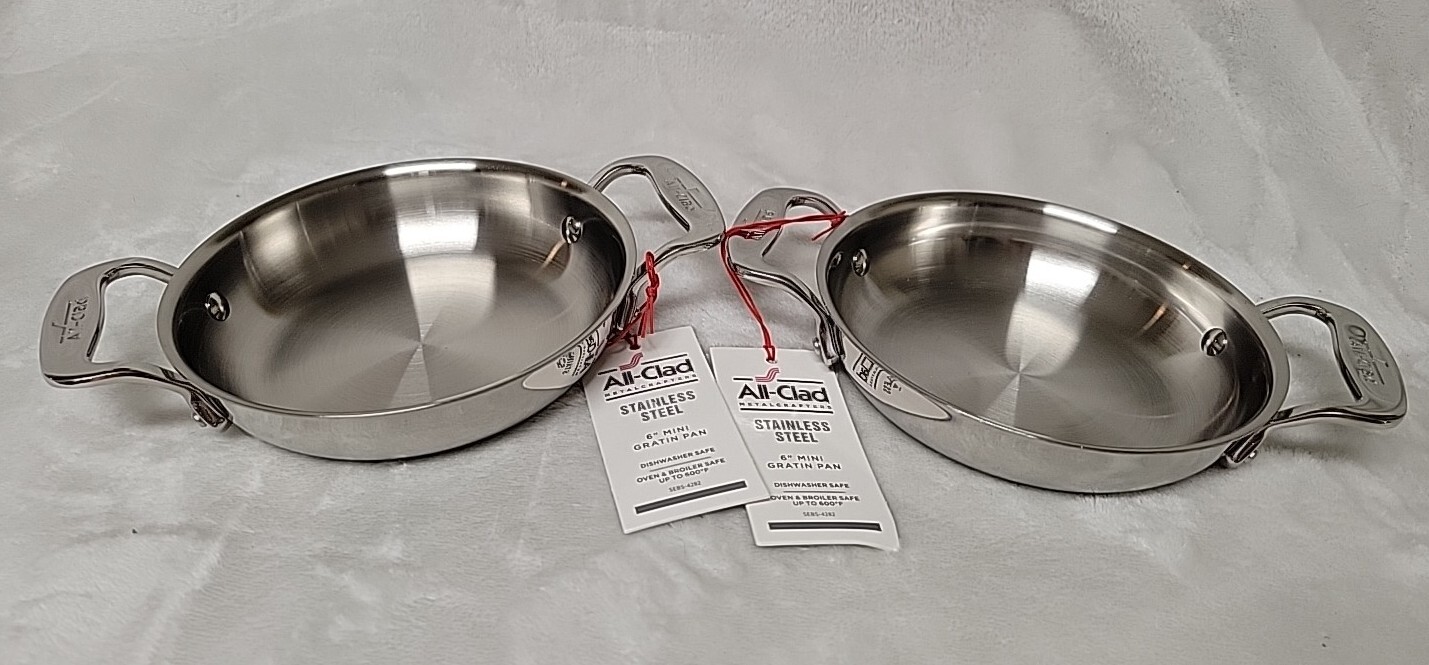 All Clad 6" Mini Gratin Pans Set Of 2 eBay